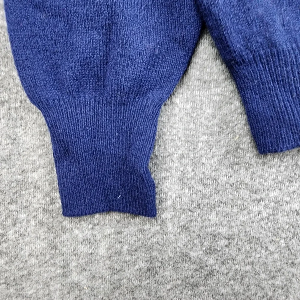 Thane V-Neck Sweater Mens XL Blue 100% Scottish Lambswool Vintage Made in USA‎